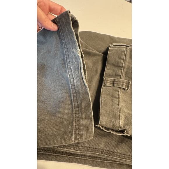Vintage Old Navy Y2K Men’s Size 36 Green Carpenter Workwear Canvas Pants READ - Picture 13 of 13